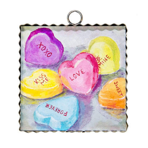 Mini Conversation Hearts Print