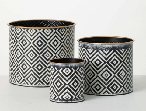 Geometric Motif Planters (3 sizes)