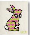 Happy Bunny Swedish Dishcloth