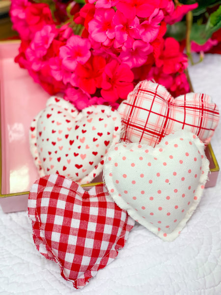 PINK DOT MINI HEART PILLOW