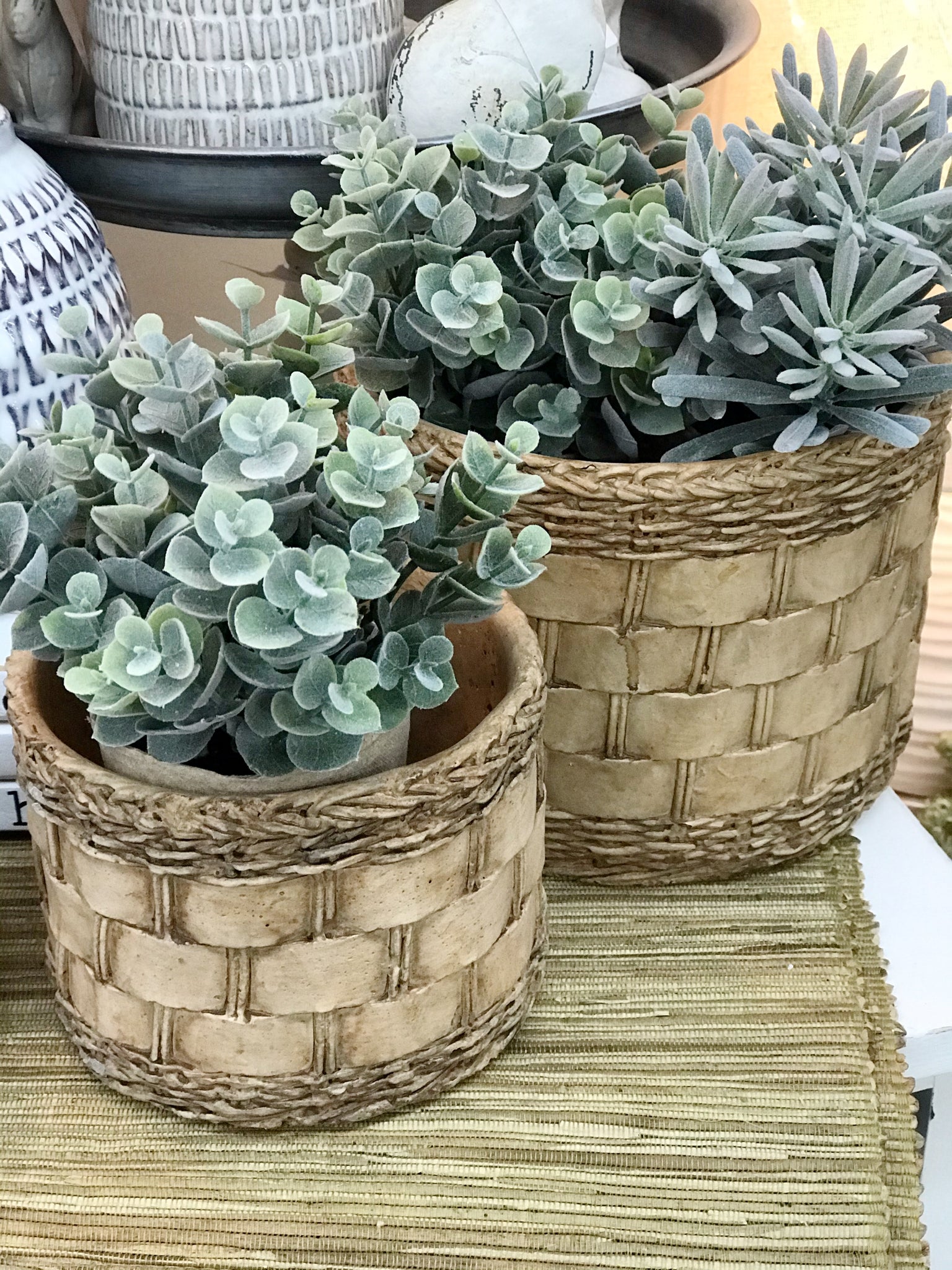 Woven Basket Pot