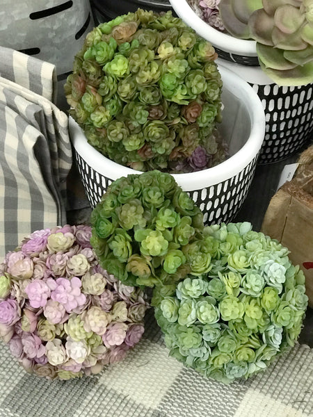 Real Touch Succulent Orb (multiple colors)