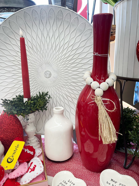 White Bottle Vase