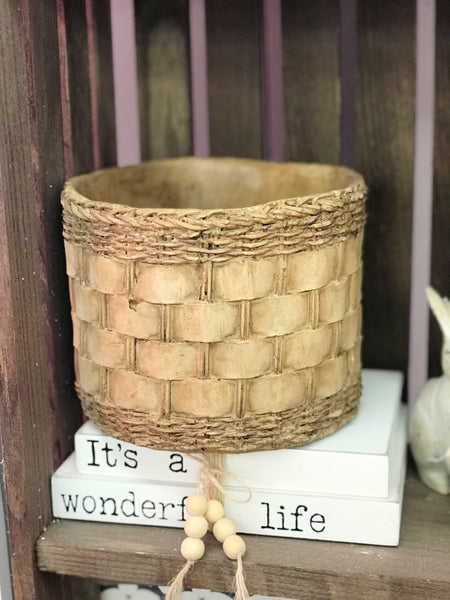 Woven Basket Pot