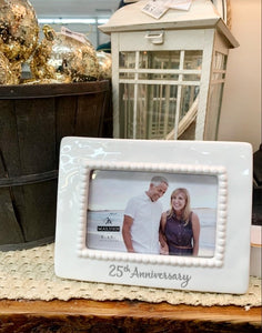 25th Wedding Anniversary Picture Frame