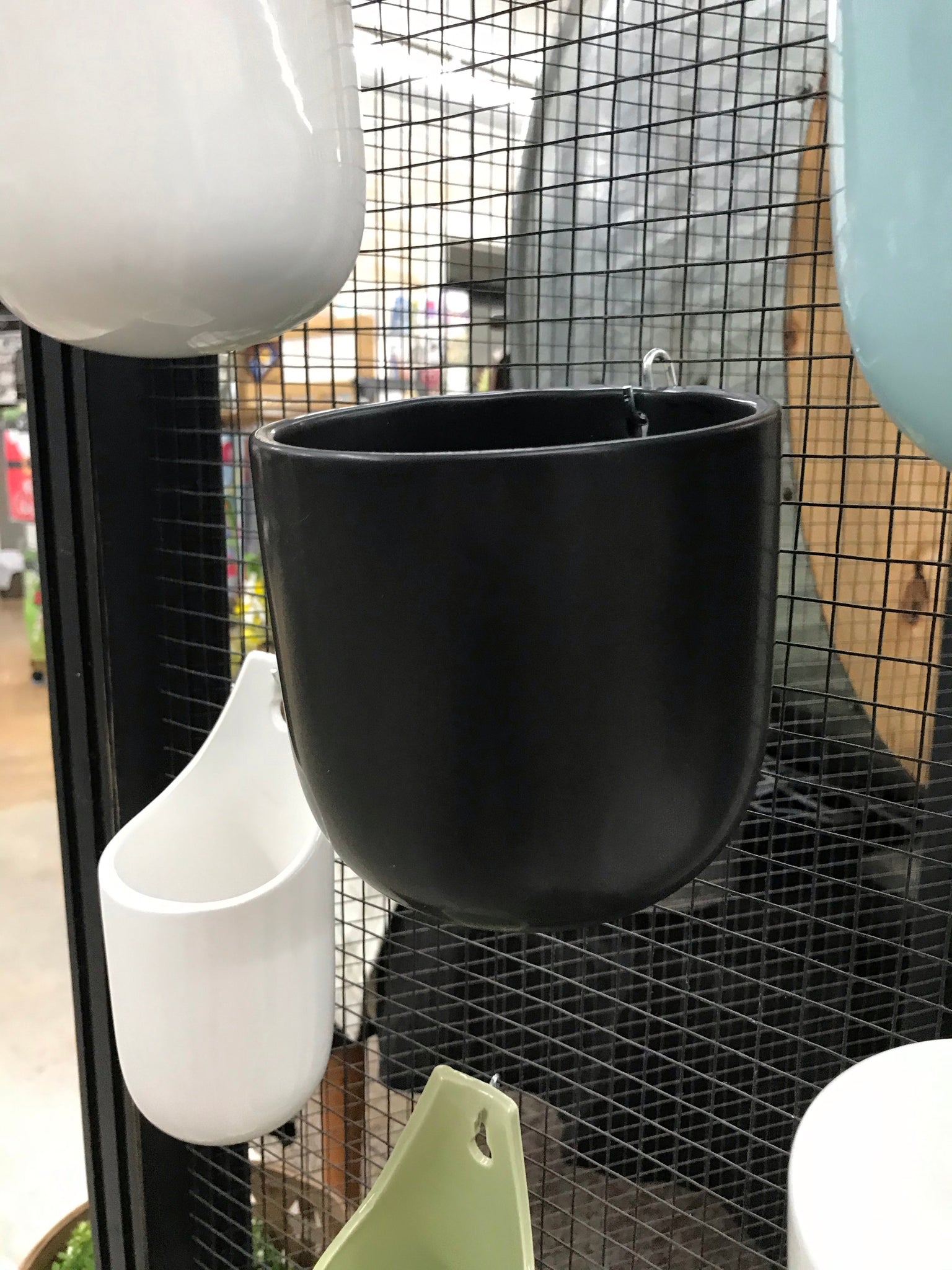 Black Wall Planter