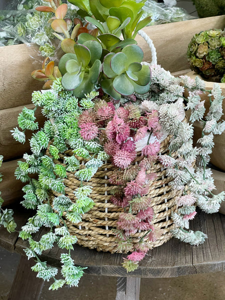 Real Touch Hanging Sedum Pick (multiple colors)